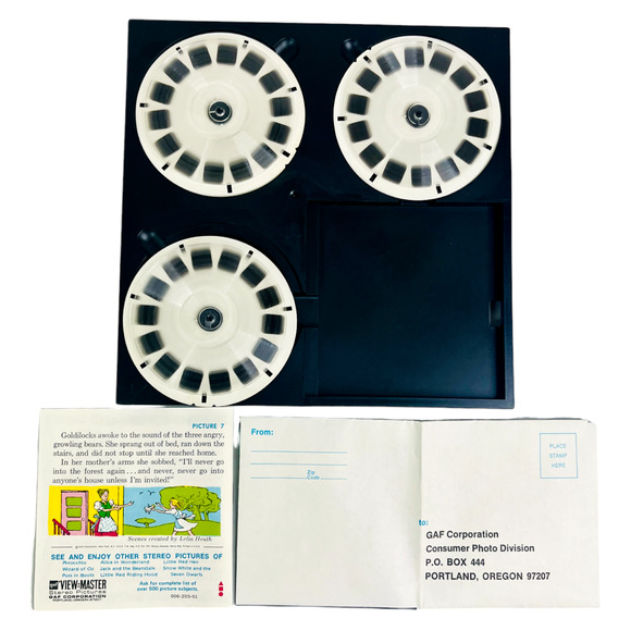 Goldilocks and Three Bears View Master Reel Set Talking GAF AVB 317 Vintage 1963 - Picture 3 of 9